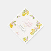 Frische Absolventin rosa Blumenmuster Serviette (Ecke)