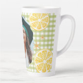 Frische Absolventin Zitronen Gingham  Milchtasse (Rechts)