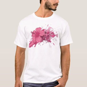 Frische ABSTRACTE BLUME 13 Visual Design T-Shirt