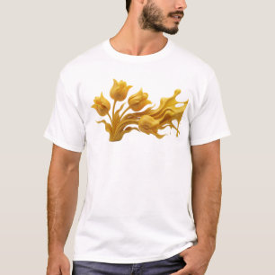 Frische ABSTRACTE BLUMEN Grafik-T-Shirt-Design T-Shirt