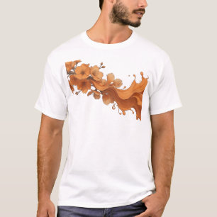 Frische ABSTRACTE BLUMEN Kunst Design T-Shirt