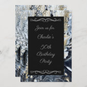 Frische Abstrakte Geburtstagsparty Einladung (Vorne/Hinten)