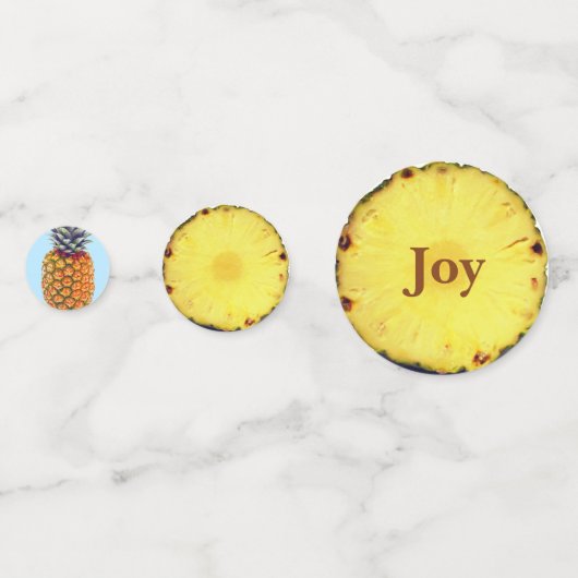 Frische Ananas Konfetti (Rückseiten)