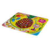 Frische Ananas Sommerfarben Schneidebrett (Ecke)