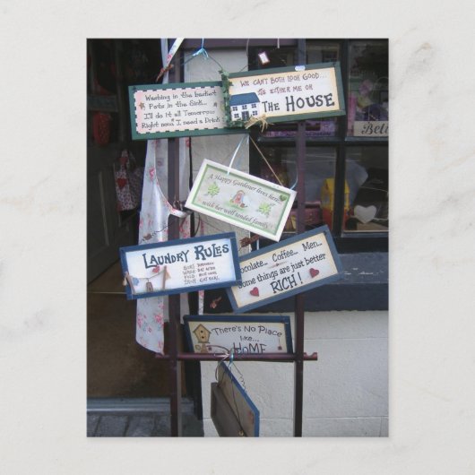 Frische Anzeichen Postkarte (Vorderseite)