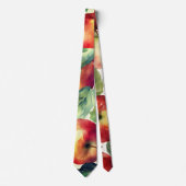Frische Äpfel Aquarell-Design Krawatte (Vorderseite)