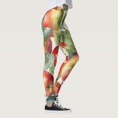 Frische Äpfel Aquarell-Design Leggings (Rechts)