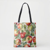 Frische Äpfel Aquarell-Design Tasche (Vorderseite)