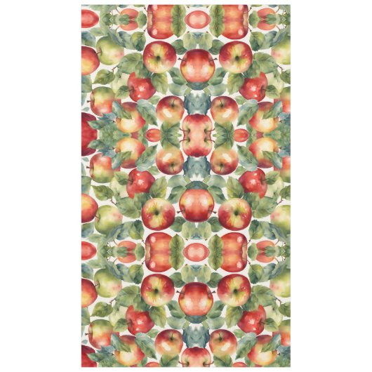 Frische Äpfel Aquarell-Design Tischdecke (Vorderseite)