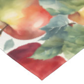 Frische Äpfel Aquarell-Design Tischdecke (Schrägansicht)