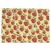 Frische Äpfel Große Geschenktasche Geschenktüte (Rückseite)