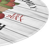 Frische Äpfel - Holz Schneidebrett (Ecke)