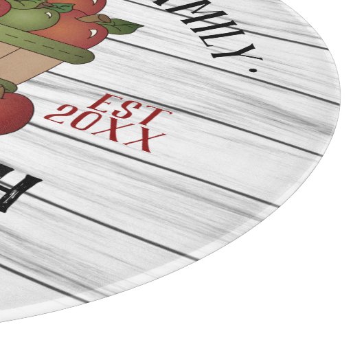 Frische Äpfel - Holz Schneidebrett (Ecke)