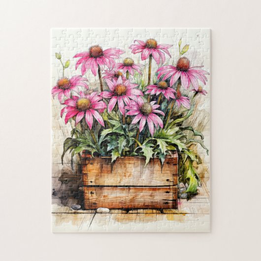 Frische Astern-Blumenkunst Puzzle (Vertikal)