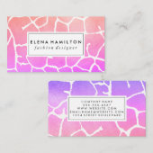 Frische Augen Fangmuster Visitenkarte (Vorne/Hinten)