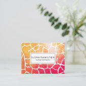 Frische Augen Fangmuster Visitenkarte (Stehend Vorderseite)