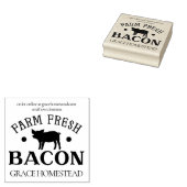 Frische Bacon Pig Bauern Markt Name Gummistempel (Stempel)