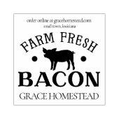 Frische Bacon Pig Bauern Markt Name Gummistempel (Prägung)