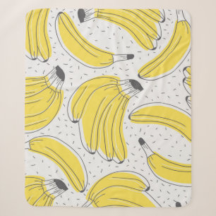 Frische Bananen handgezeichneter Hintergrund. Dood Sherpadecke