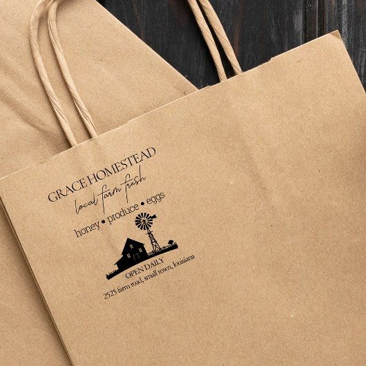 Frische Bauern Gummistempel