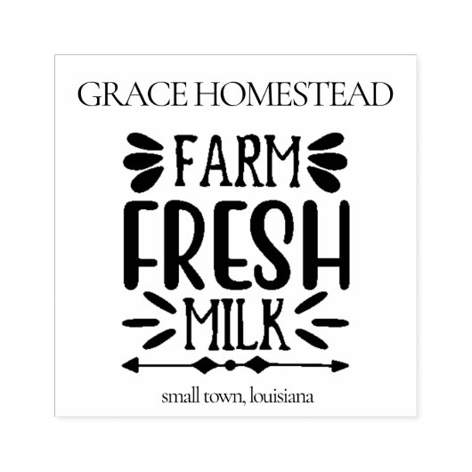 Frische Bauern Markt Bezeichnung Gummistempel (Prägung)