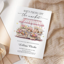 Frische Bauernmarkt-Hochzeitsdusche