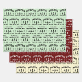 FRISCHE BAUMÄNGEL GESCHENKPAPIER SET