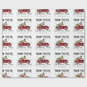 Frische Bäume Weihnachten Geschenkpapier (Flach)