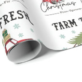 Frische Bäume Weihnachten Geschenkpapier (Rolleneckpunkt)