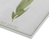 FRISCHE BAY BLÄTTER 11x8 Glasschneidebrett Schneidebrett (Ecke)