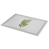 FRISCHE BAY BLÄTTER 15x11 Glasschneidebrett Schneidebrett (Ecke)