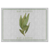 FRISCHE BAY BLÄTTER 15x11 Glasschneidebrett Schneidebrett (Vorderseite)