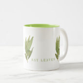 FRISCHE BAY BLÄTTER Limon Zwei-Tonen-Tasse Zweifarbige Tasse (VorderseiteRechts)