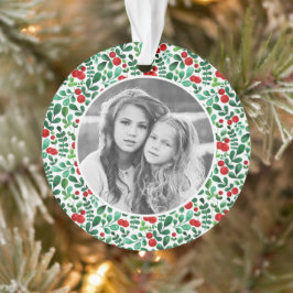 Frische Berries Weihnachtsfeiertag Foto Ornament