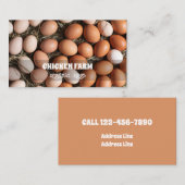 Frische Bio Eier Visitenkarte (Vorne/Hinten)