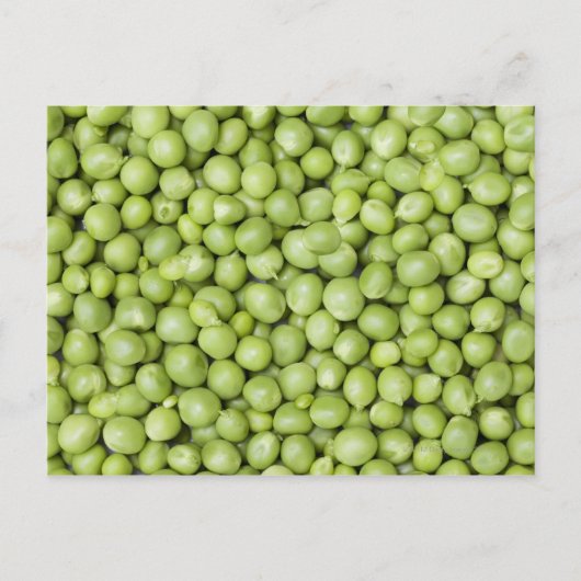Frische Bio Erbsen 2 Postkarte (Vorderseite)