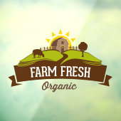 Frische Bio Kleinunternehmen Fensteraufkleber (Blatt 3)