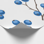 Frische Blaubeeren auf einem Branntweispapier Geschenkpapier