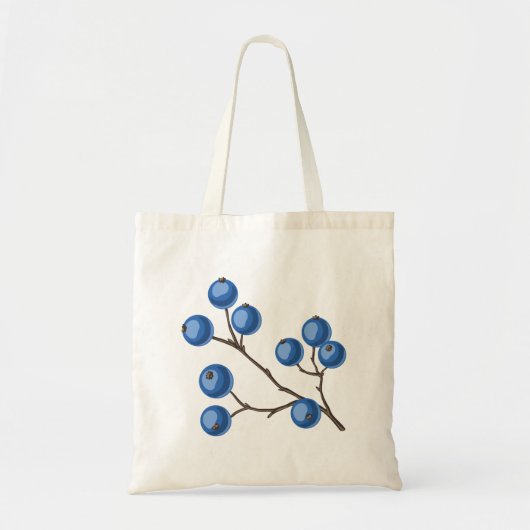 Frische Blaubeeren auf einem Zweigtbeutel Tragetasche (Vorne)