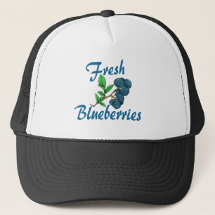 frische Blaubeeren Truckerkappe