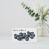 Frische Blaubeeren Visitenkarte (Stehend Vorderseite)
