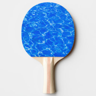 Frische blaue Wasser Tischtennis Schläger