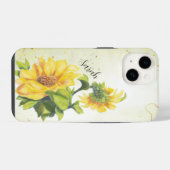 Frische Blume für Wasserfarben iPhone Hülle (Rückseite (Horizontal))