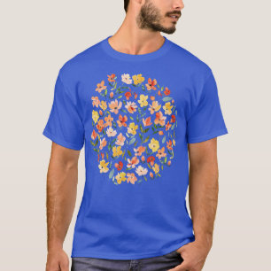 Frische Blume Orange T-Shirt