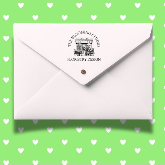 Frische Blume Schaufenster Thema Permastempel