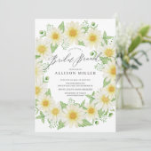 Frische Blumen Bridal Brunch Einladung (Stehend Vorderseite)