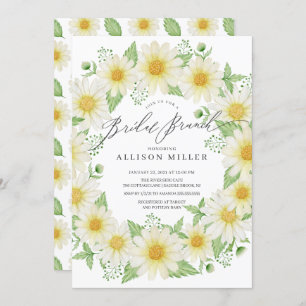 Frische Blumen Bridal Brunch Einladung