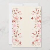 Frische Blumen Einladung (Rückseite)