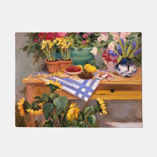 Frische Blumen I Fußmatte (Vorderseite)