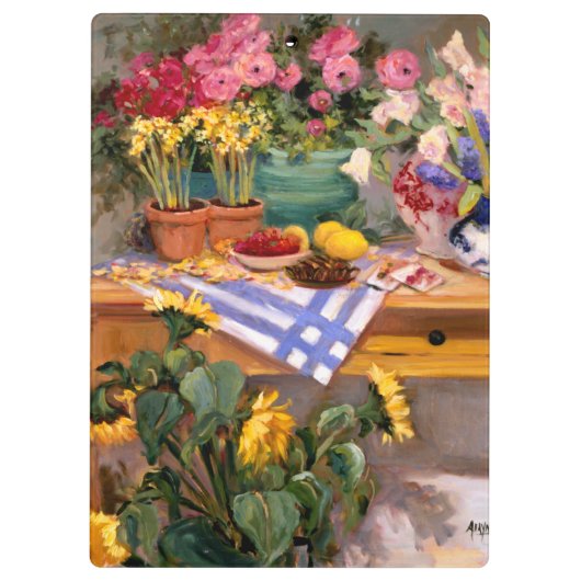 Frische Blumen I Klemmbrett (Rückseite)